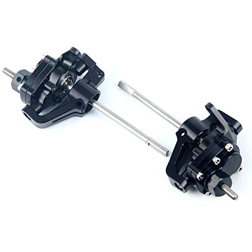 LCX Racing 1/10th RC Crawler Car Stainless Steel Front Portal Axle Internal CVD Drive Shaft Rear Portal Axle Drive Shaft for Axial SCX10 II AR44 Axle Portal Axles, Upgrades Parts Accessories
