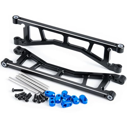 Aluminum Alloy Front or Rear Suspension Upper/Lower Arms | Upgrade Parts, For 1/5 Tra-xxas X-MAXX XMAXX, RC Car Buggy - color: Upper + Lower Arms