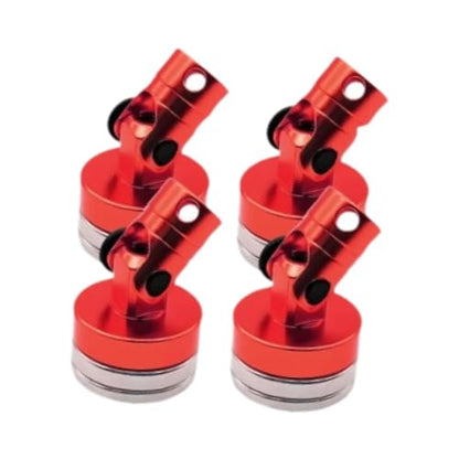 4 Pieces RC Body Post Metal Mount Column Shell Mount Model Car Accessory Vehicle Body Post Upgrade Suitable for RC Car Hobbies Repair, Red - color: Red