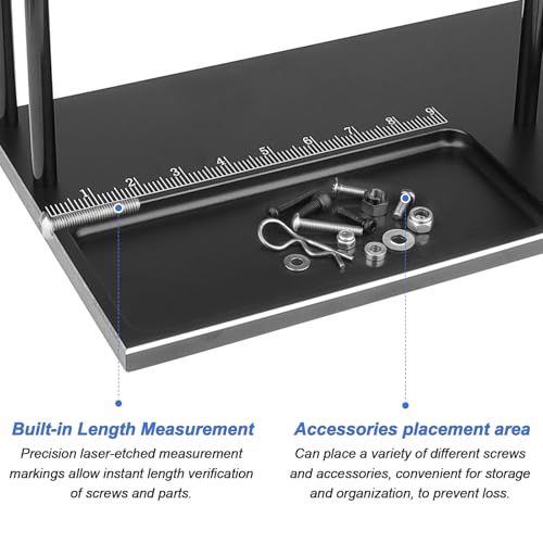 Aluminum RC Screwdriver Organizer – Adjustable Tool Stand for Hex Drivers, Pliers, Body Reamers & Workshop Accessories (Unassembled Kit)