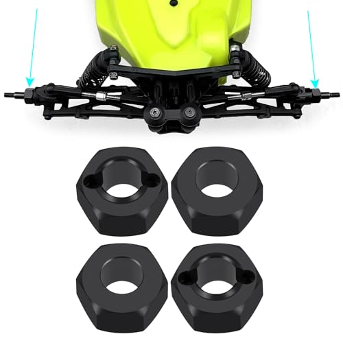 4Pcs Aluminum Wheel Hex Hubs Adapter 8mm RC Hex Combiner | Upgrade Parts, For Losi 1/16 Mini-B, For Losi 1/18 Mini-T 2.0, RC Car