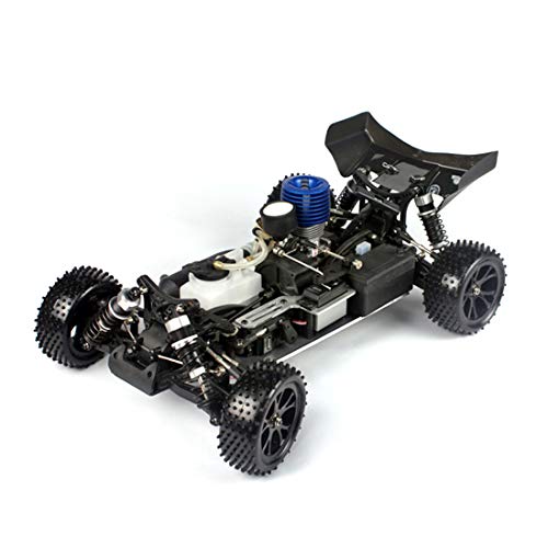 Helixsun VRX RH1006 1/10 Scale High-Speed 2.4GHz 4WD Nitro Off-Road RC Car (Equipped with Force.18 Engine) – Agile Steering, Smooth Riding Regardless of Terrain – RTF/R0080 - color: Blue White