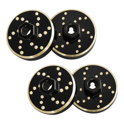 RC Brass Wheel Weights Brass Wheel Hex Adapter for 1/32 Redcat Ascent-32 | Brass Counterweight RC Upgrade Parts - color: Brass Wheel Weights Hex Adapter