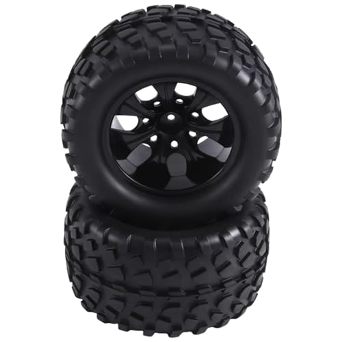 Compatible with Traxxas for Rustler for Stampede for Hoss 2Wd 4X4 1/10 RC Truck Tires Wheels 12Mm Hex RC Wheels and Tires RC Assortment