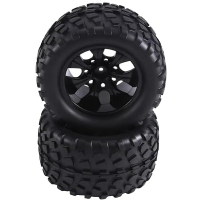 Compatible with Traxxas for Rustler for Stampede for Hoss 2Wd 4X4 1/10 RC Truck Tires Wheels 12Mm Hex RC Wheels and Tires RC Assortment
