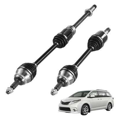 VEVOR CV Axle Shaft Assembly, 2 Pieces Front Left & Right (Driver and Passenger Side), Automotive Replacement CV Joint Axles Pair Compatible with 2004-2010 Toyota Sienna, Alloy Steel & Carbon Steel - size: 2004-2010 Toyota Sienna, style: Front Driver and