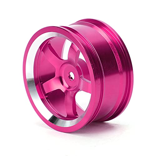 Tbest Aluminum Alloy RC Wheel Hub, Lightweight Durable 4Pcs Set, 1/10 Scale Drift Wheels Fit for Touring Tires, for RC Drift Cars, Racing Cars, Hobbyists