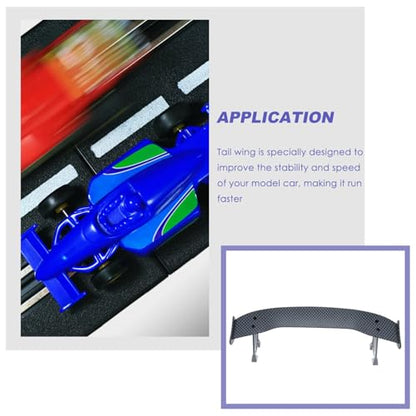 ERINGOGO 1/10 Mini Drift Car Tail Wing Carbon Fiber Rear Spoiler Vehicle Model Tail Wing Universal Rc Car Modification Accessory for Racing