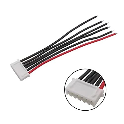 FLY RC 10pcs 5S 18.5v Balance Charger Silicone Wire Extension Lead JST-XH Connector Adapter Plug Wire Leads Cable - style: 10pcs 5s