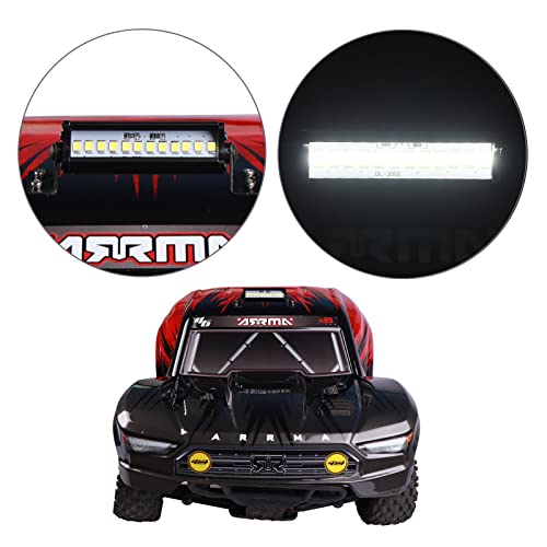AIMROCK 55mm RC Car Light Bar Roof Lamp Kit w/12LEDs for 1/10 Slash Stampede Rustler TRX-4 SCX10 RC4WD D90 - size: 55mm