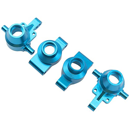 ShareGoo Metal Front & Rear Steering Knuckles Carrier Steering Hub Carriers Upgrade Parts Compatible with Tamiya TT-01 TT01 1/10 RC Drift Car