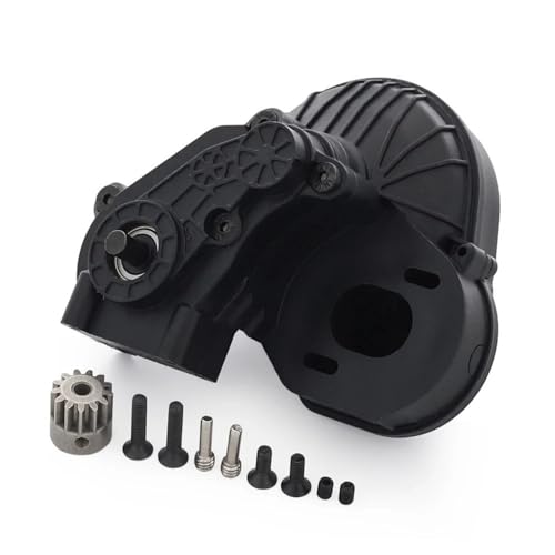 1/10 RC Transmission,Complete Gearbox with Gears Set for Axial SCX10 SCX10 II 90046 Crawler Car Upgrade Part (Black) - color: Black