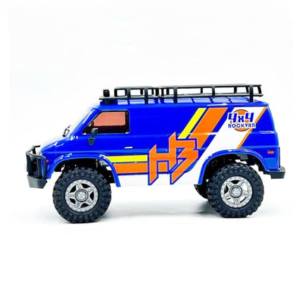 HOBBYPLUS CR18P EVO 2 RockVan RC Crawler - 1/18 Scale Mini RC Crawler with Two-Speed Transmission, All-Metal Gears, Evolved EVO Platform, Ready-to-Run, Distinctive Styling