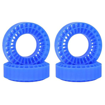 1.0 tire inserts, silicone inserts 1.0 Silicone Rubber Tire Inserts for RC TRX4M SCX24 Fcx24 Ax24 1/18 1/24 RC Crawler Wheels Tire Foam Fill Kit for OD 58-63mm (Blue) - color: Blue