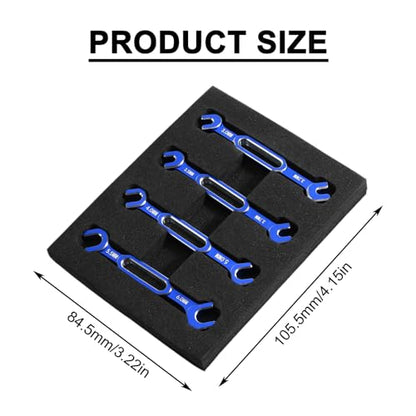 kingsea RC Car Wrench Aluminum Alloy Turnbuckle Nut Ball Joint Remover 3.0/3.2/3.5/3.7/4.0/5.0/5.5/6.0mm Universal Repair Tool Compatible with RC Car Boat RC Drone, Blue - color: Blue