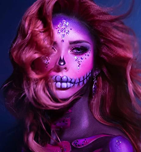 Go Ho Makeup Purple Body Paint(2.1 oz),Water Based Purple Face Paint and Body Paint for Airbrush Makeup Special FX, Cosplay, and Halloween Make up - color: Purple