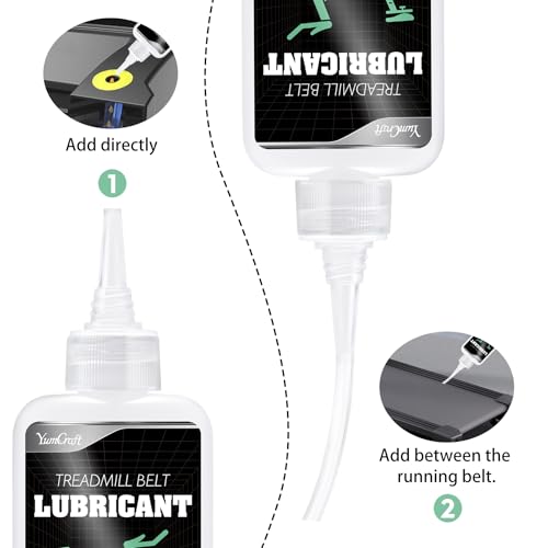 Treadmill Belt Lubricant,7oz/200ml Pure Silicone Oil with Application Tubes | High temperature resistant stable silicone lube, precision screw caps, non-toxic & odorless for most treadmill lubrication