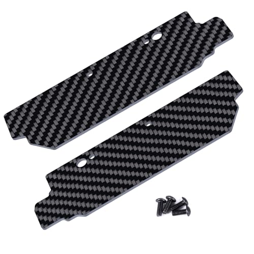 RCHUBAM 2PCS Rear Mud Flaps Guards for 1/8 Arrma Kraton 6S EXB V4 V5 BLX | 1 Pairs Carbon Fiber Rear Mud Flaps,RC Monster Truck Upgrade Parts