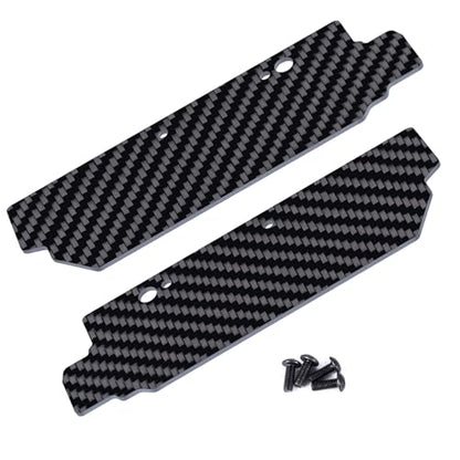 RCHUBAM 2PCS Rear Mud Flaps Guards for 1/8 Arrma Kraton 6S EXB V4 V5 BLX | 1 Pairs Carbon Fiber Rear Mud Flaps,RC Monster Truck Upgrade Parts