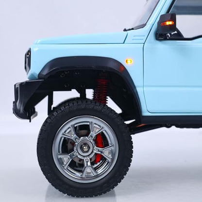 RTR 1/16 HG Remote Control Off Road Car Electric RC Crawler Light System Smoke Unit Metal Gear Drive Shaft Battery Charger Hobby Model for Ages 14+ - color: Blue
