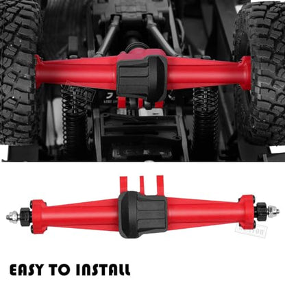 Axles Front Rear Axle w/Steering Servo Mount Upgrades Part for 1/18 TRX4M,Complete Axles Front Rear Axle,Red - color: Red - Portal Axles