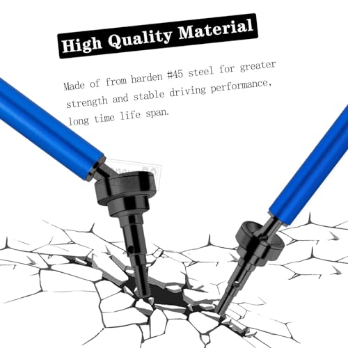 #45 Steel Front Rear Drive Shaft CVD Upgrades Parts for 1/10 Senton Granite 3s Blx&Mega550,Vortek 3s Blx,Stainless Driveshaft Axles Hops Up,#ARAC4041,Black with Blue - color: Black With Blue(4cvd)