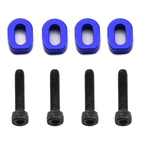 for Traxxas for X-MAXX 6S 8S for XRT 8S 1/5 1/6 Metal Motor Mount Washers Shims 7759 7759R RC Car Upgrade Parts Accessories RC Car Upgrade Part(Blue) - size: Blue