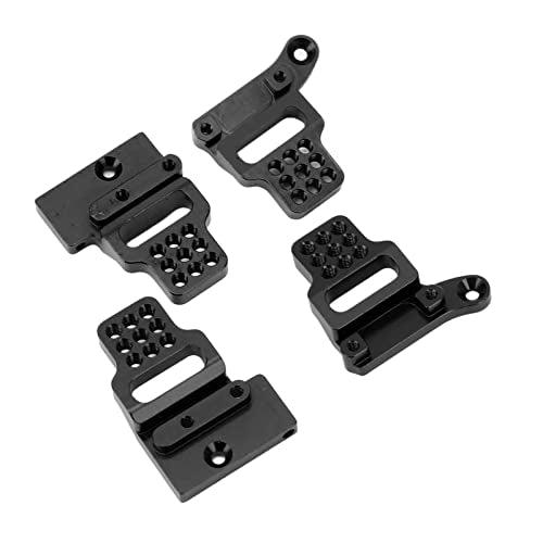 RC Car Shock Mount Aluminum Alloy RC Shock Towers Mount for 1/18 RC Crawler Car Upgrades Parts (Black) - color: Black