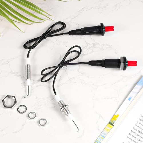 1pcs Piezo Igniter with Spark Ignition, Grill Igniter Replacement | Metal Propane Push Button Threaded Electrode for Gas Fireplace Oven Heater BBQ Torch Kitchen Outdoor Practical Accessories