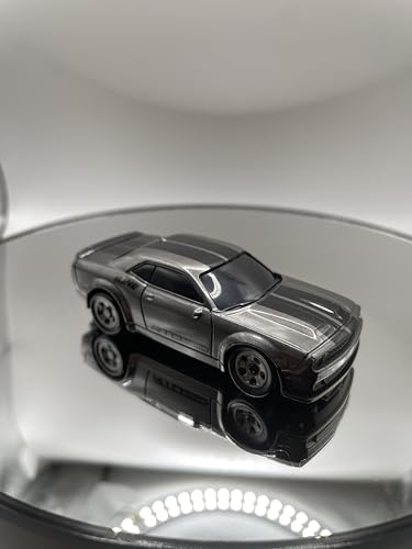 Mini RC Drift Car 1:64 Scale, Remote Control Car with LED Lights & 2-Speed Modes, Upgraded 2.4G Wireless Radio Remote Control for Multi-Users Challenge (Gray) - color: Gray