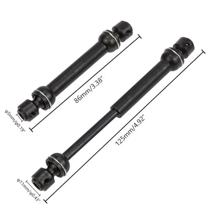for TRX4 for SCX10 D90 1/10 Metal 88-125mm 112-180mm for Universal Drive CVD Shaft Transmission Driveshaft RC Truck Car Part Rc Parts - size: Size 1