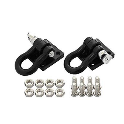 1/10 Scale Accessories Metal Tow Hook Chain Trailer Steel Tow Rope Buckle Kit U Shackles Parts Compatible with RC Crawler Car for Axial SCX10 TRX4 Tamiya (Hook Chain/Silver Kit) - color: Hook Chain/Silver Kit