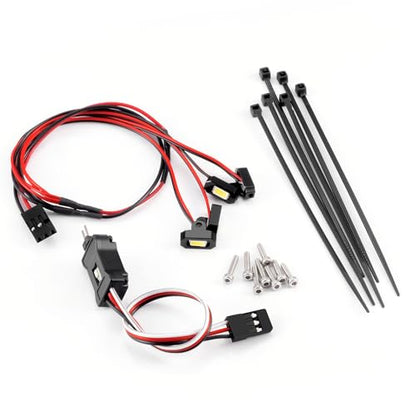 MORLORDY M1.4 M2.0 RC Rock Lights Kit with Controller - RC Chassis Underglow Lights for TRX4M Ascent18 FCX24 FCX18 1/18 RC Crawler Cars Upgrade Parts