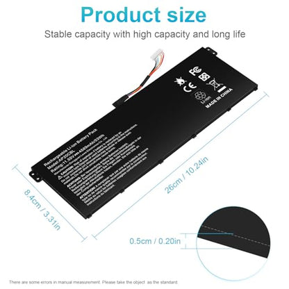 Futurebatt AP20CBL Battery Replacement for Acer Aspire 5 A515-45 A515-46 A515-56 Aspire 7 A715-43G Swift 3 SF314-43 SF314-511 Vero AV15-51 TravelMate Spin B3 B311RNA-32 53Wh - size: AP20CBL