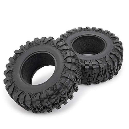 4pcs 2.2'' Crawler Tire for 1/10 AXIAL SCX10 D90 CC01 90018 TRX-6 Redcat | 120mm OD 40mm Width Tires with Foam,RC Crawler Upgrade Parts
