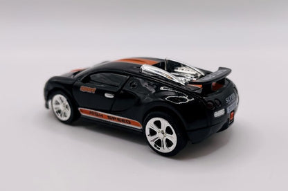 Mini RC 1:58 Scale Small Pocket Portable Micro Racing Car Can Miniature Coke Can Upgraded 2.4G Wireless Radio Remote Control for Multi-Users (Qty. 1 = 1 Can) (Bugatti) - color: Bugatti