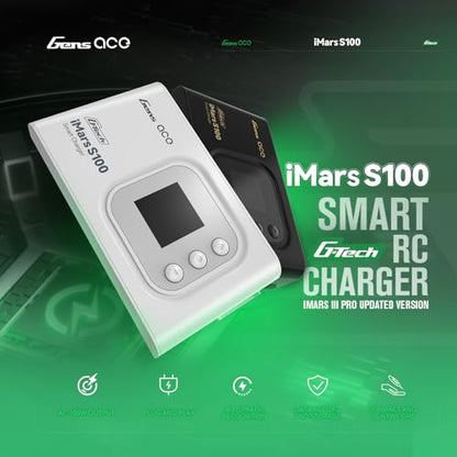 Gens ace Imars S100 G-Tech Series 100W Lipo Battery Charger(White)