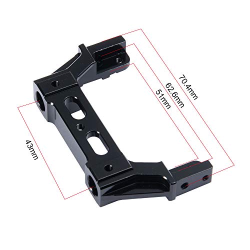 RCLIONS Front&Rear Bumper Mount Stand CNC Aluminum Alloy for AXIAL SCX10 II 90046 1/10 RC Crawler Car Upgrades
