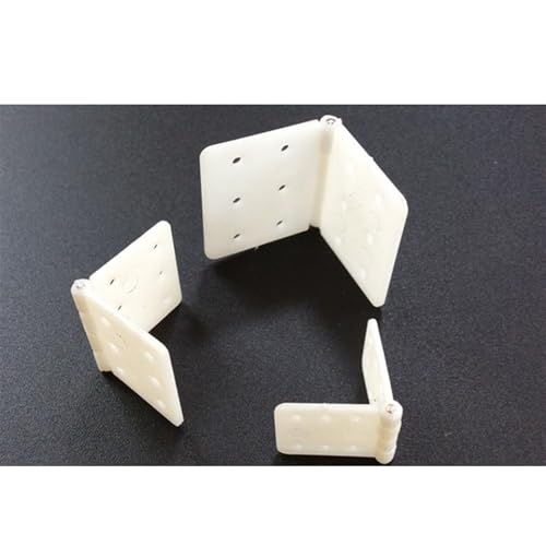 Nylon Hinge, 3 Sizes Mixed with 18 Pieces, Suitable for Remote Control Aircraft Model Aircraft Parts Fixed Wing Model Square Loose-Leaf Remote Control Aircraft Hinge