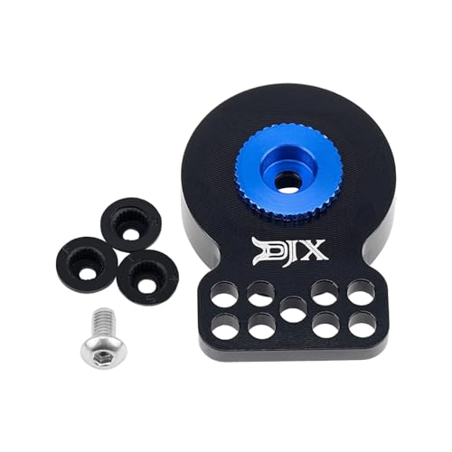DJX CNC Aluminum Porous Servo Saver 23T/24T/25T (Black) - color: Black