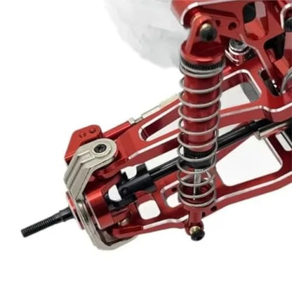RC Steering Knuckle Block for UD UD1201 UD1202 UD12PRO Metal Front Steering Cup Rc Model Crawler Car Truck for Buggy OP Accessories Upgrade Parts(Red) - size: Red