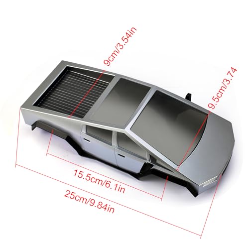 RC Car Shell Pickup Hard Body Shell with Front Rear Bumpers for TRX4M Bronco Defender 1/18 RC Crawler Chassis (Gray) - color: Gray