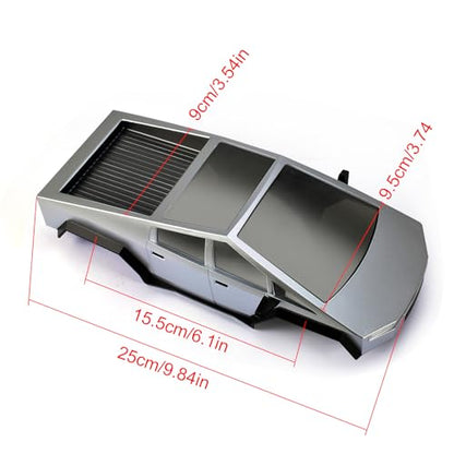 RC Car Shell Pickup Hard Body Shell with Front Rear Bumpers for TRX4M Bronco Defender 1/18 RC Crawler Chassis (Gray) - color: Gray