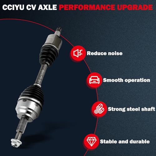 CCIYU Front Left CV Axle Drive Shafts for Jeep Grand Cherok- 2011-2022 | CV Axle Shaft Assembly for Dodge Durang- 2011-2024 66-3732 - size: 17-5786