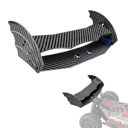 RC Rear Wing Tail for Arrma 1/8 Typhon 6s BLX RC Car Carbon Fiber Adjustable Wing Tail Spoiler (Blue) (Blue) - color: Blue