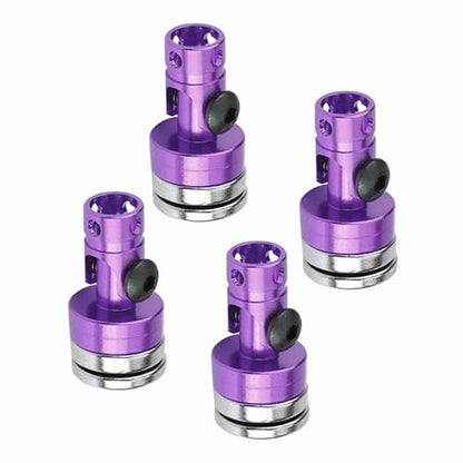 SUNGOOYUE Magnetic Body Post Holder, Aluminum Body Post Mount 4PCS for SCX10 1:10 RC Car, Easy Install, Smooth Metal Finish, Light 26.7g for RC Car Fans (Purple) - color: Purple