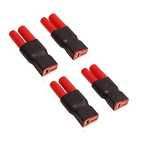 FLY RC 4PCS T Plug Female to HXT 4mm Connector Wireless Connector RC LiPo Battery Connector Adapters for RedCat Racing and Exceed RC