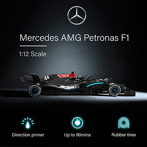 Voltz Toys Authentic Licensed 1:12 Mercedes-Benz F1 W11 Remote Control Vehicle - RC for Kids and Adults - 2.4GHz RC for Gift (1:12 Mercedes-Benz F1 W11) - color: 1:12 Mercedes-benz F1 W11