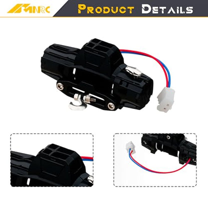 Steel RC Car Mini Winch for Axial FMS 1/24 SCX24 AX24 FCX24 1/18 TRX4M FCX18 Hobbyplus Series Upgrades Part Gray