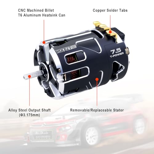 Surpass Hobby 540 V5R Sensored Brushless Motor 9.5T Competition Level Motor with Shaft 3.175 Use for 1:10 RC Racing Car（Modified 9.5T） - style: MODIFIED 9.5T
